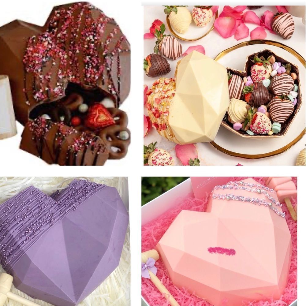 Heart Shape Pinata Valentines Day Reusable Mold DIY Kit Heart Wooden Mallet NIB - Picture 14 of 15